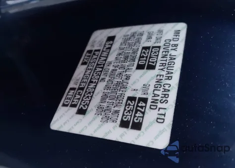 2008 Jaguar S-Type z USA, uszkodzony, nr VIN SAJWA01A58FN83352